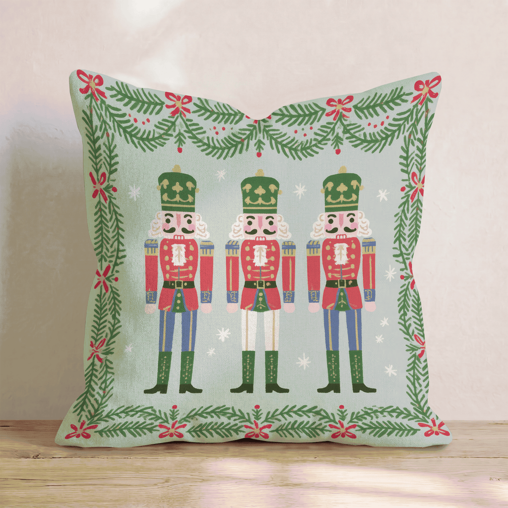 Three Nut Salute Throw Pillow throw pillow - Hillcroft Home