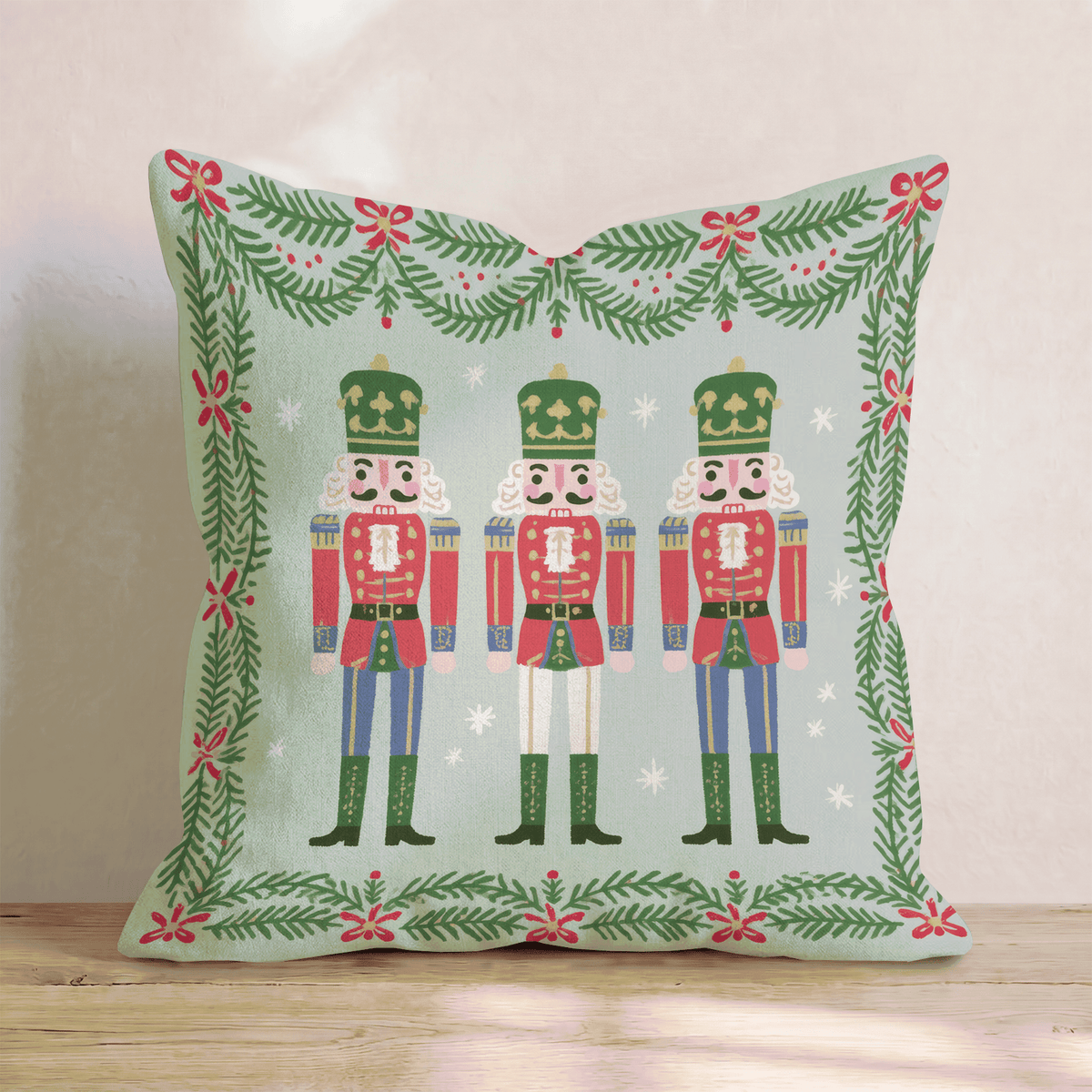Three Nut Salute Throw Pillow throw pillow - Hillcroft Home