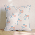 Tied To This Country Throw Pillow - Hillcroft Home