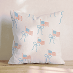 Tied To This Country Throw Pillow - Hillcroft Home