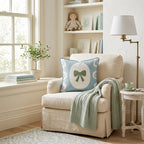 Tied With a Bow Throw Pillow - Hillcroft Home