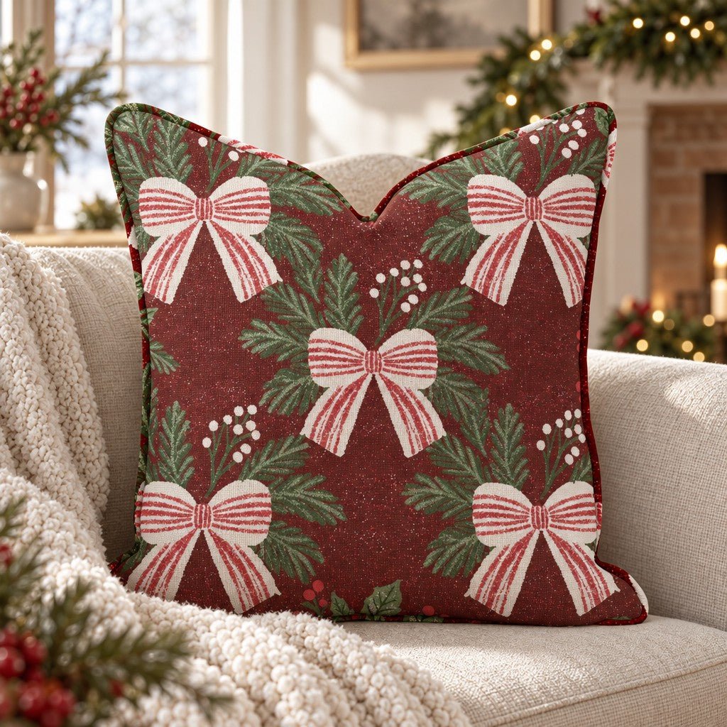 Tied with Tradition Throw Pillow throw pillow - Hillcroft Home