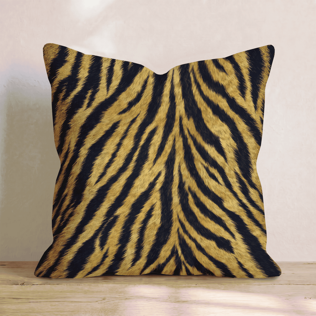 Tiger Fur Texture Throw Pillow - Hillcroft Home
