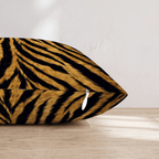 Tiger Fur Texture Throw Pillow - Hillcroft Home
