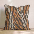 Tiger Stripe Bold Throw Pillow - Hillcroft Home