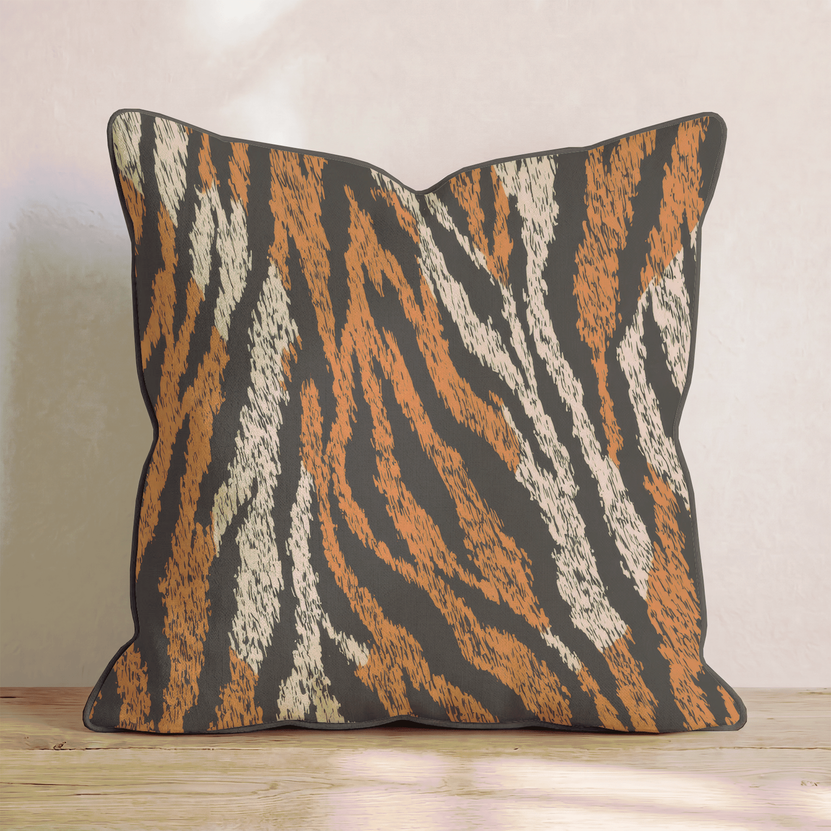 Tiger Stripe Bold Throw Pillow - Hillcroft Home