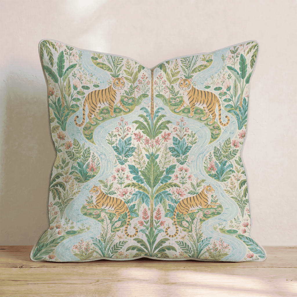 Tigress River Throw Pillow - Hillcroft Home