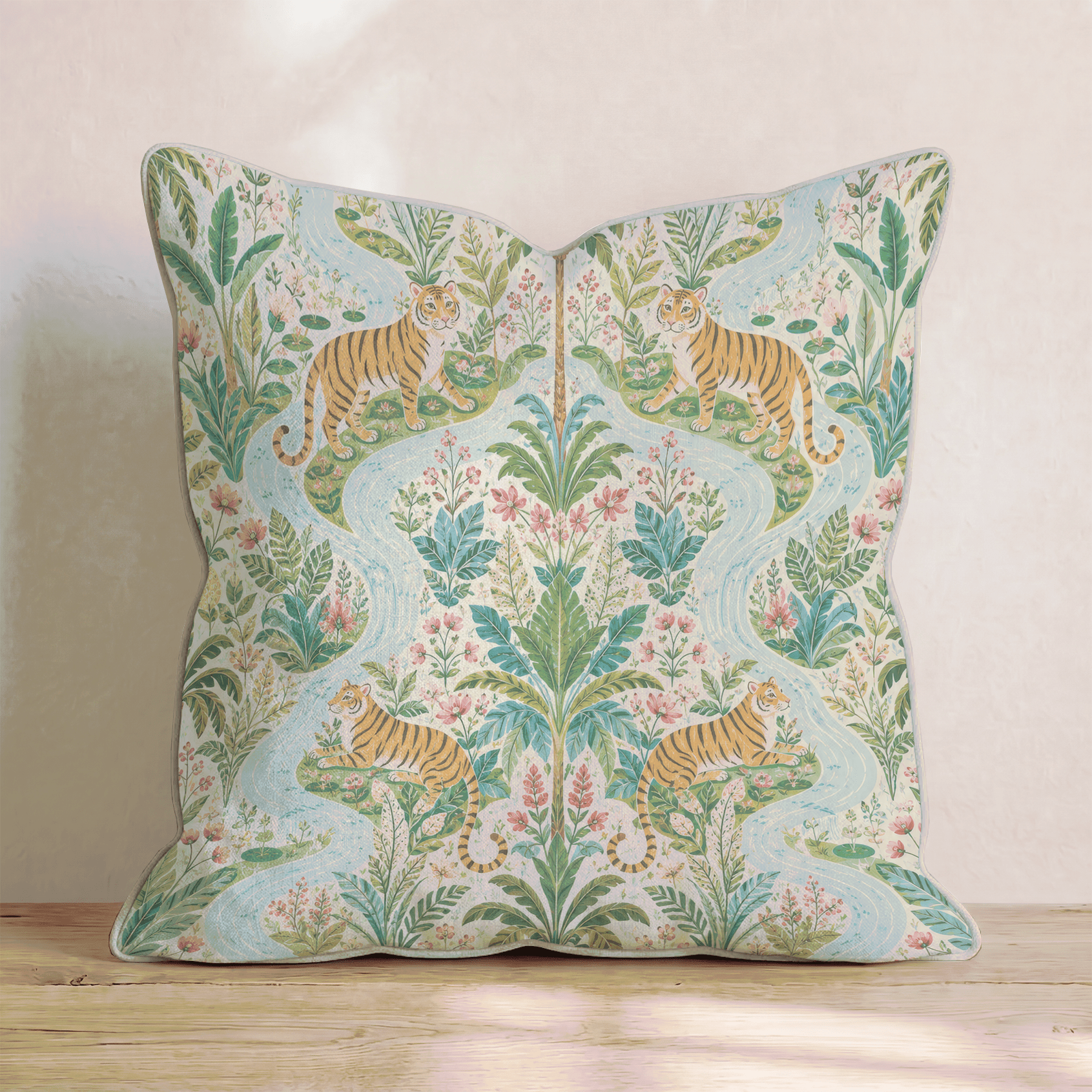 Tigress River Throw Pillow - Hillcroft Home