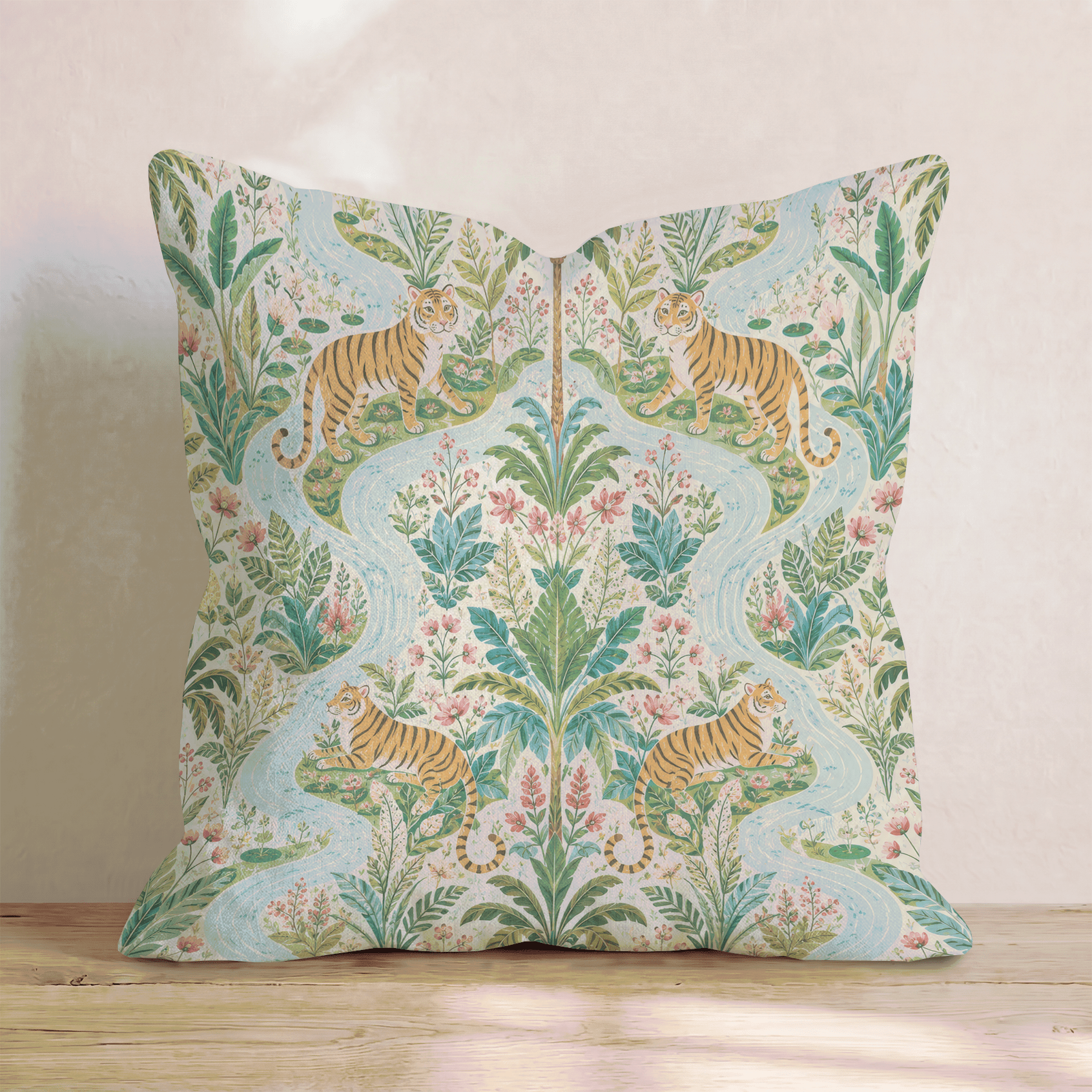 Tigress River Throw Pillow - Hillcroft Home