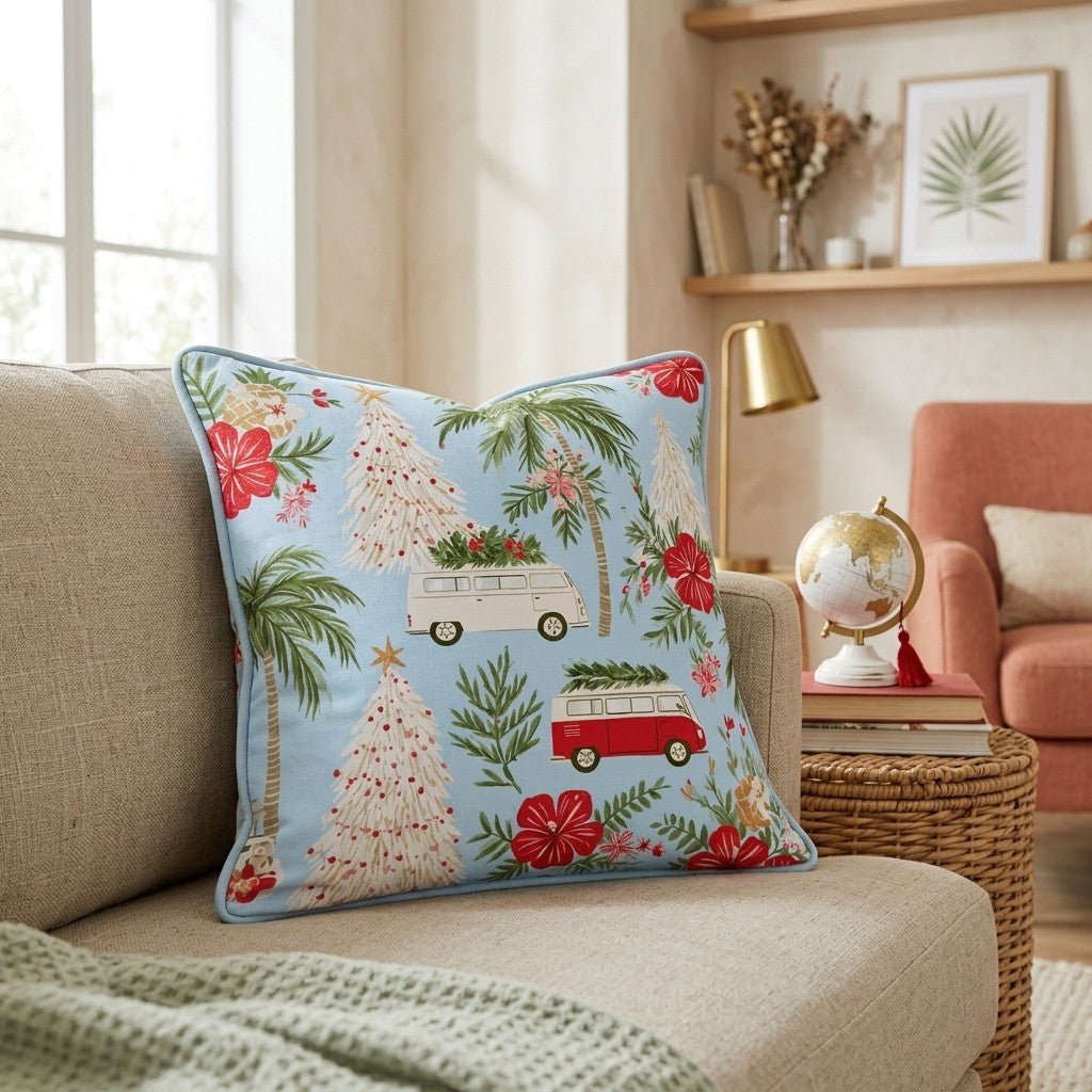 Tiki Ho Ho Throw Pillow - Hillcroft Home