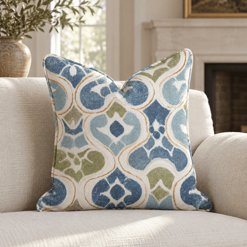 Tile Talk Throw Pillow throw pillow - Hillcroft Home
