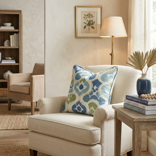 Tile Talk Throw Pillow - Hillcroft Home