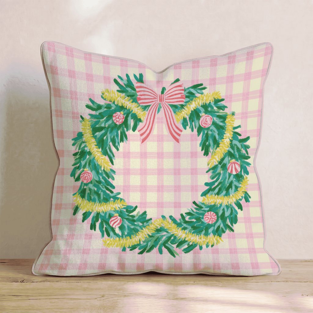 Tinsel Toast Throw Pillow throw pillow - Hillcroft Home