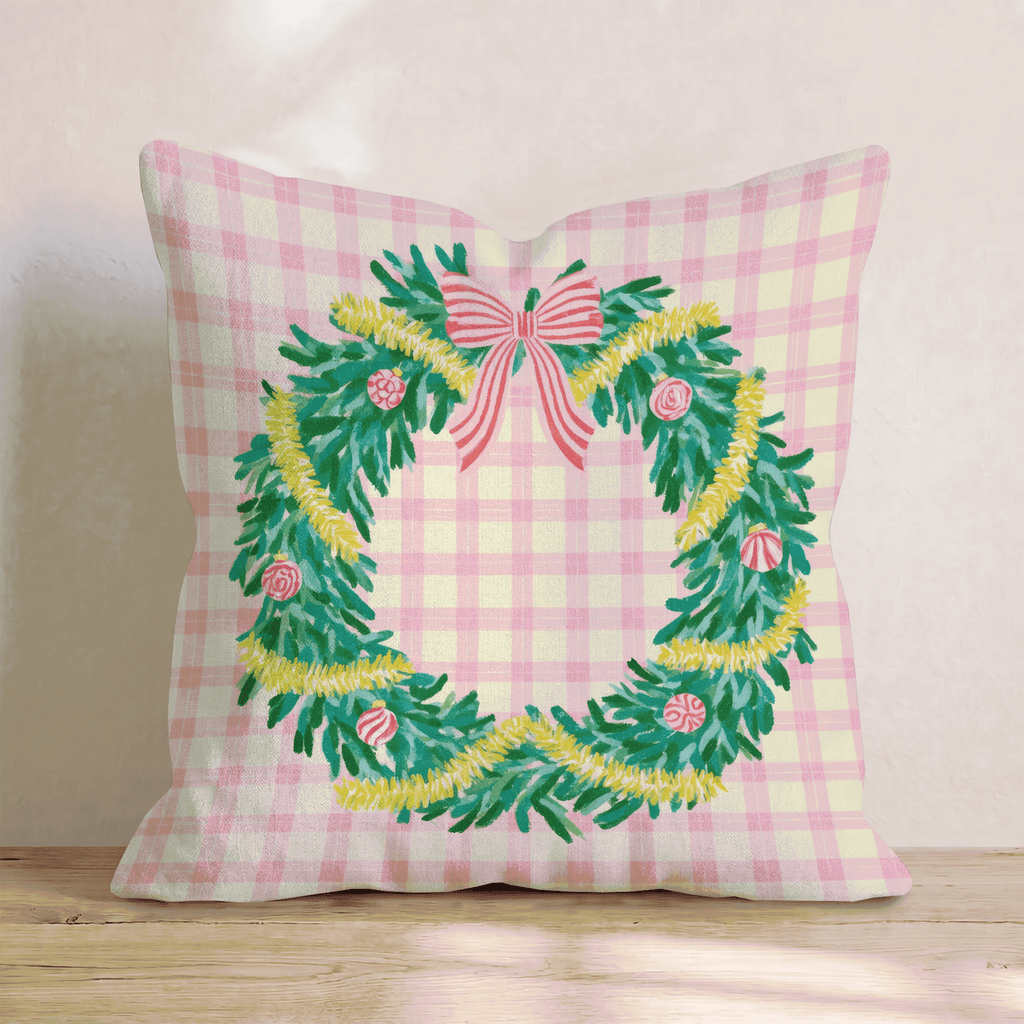 Tinsel Toast Throw Pillow throw pillow - Hillcroft Home