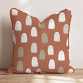 Tiny Ghost Parade Throw Pillow - Hillcroft Home