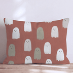 Tiny Ghost Parade Throw Pillow - Hillcroft Home