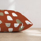 Tiny Ghost Parade Throw Pillow - Hillcroft Home