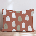 Tiny Ghost Parade Throw Pillow - Hillcroft Home