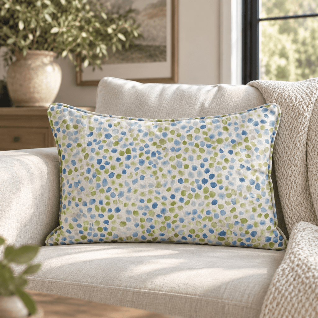 Tiny Swamp Dots Throw Pillow throw pillow - Hillcroft Home