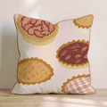 Toasted Pecan Pies Throw Pillow - Hillcroft Home