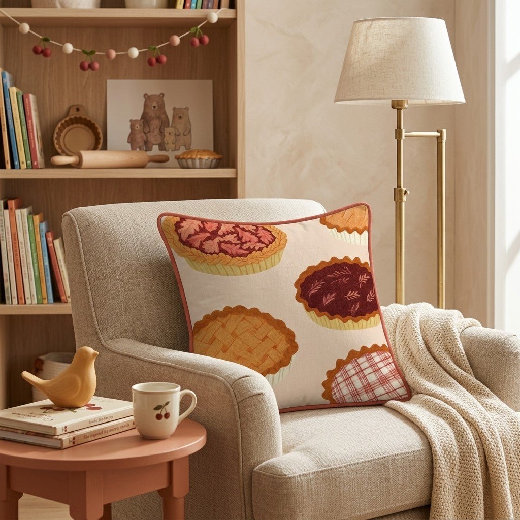 Toasted Pecan Pies Throw Pillow - Hillcroft Home