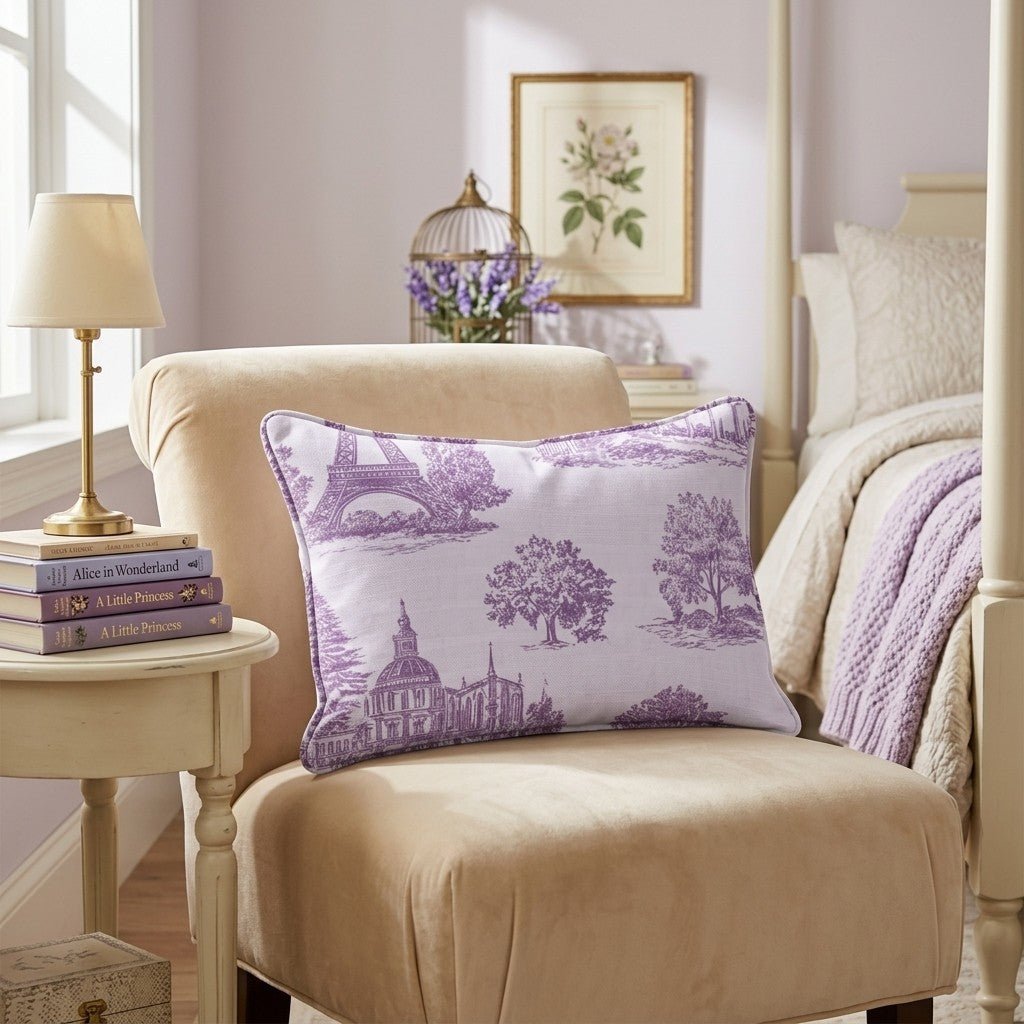 Toile de Paris Throw Pillow - Hillcroft Home