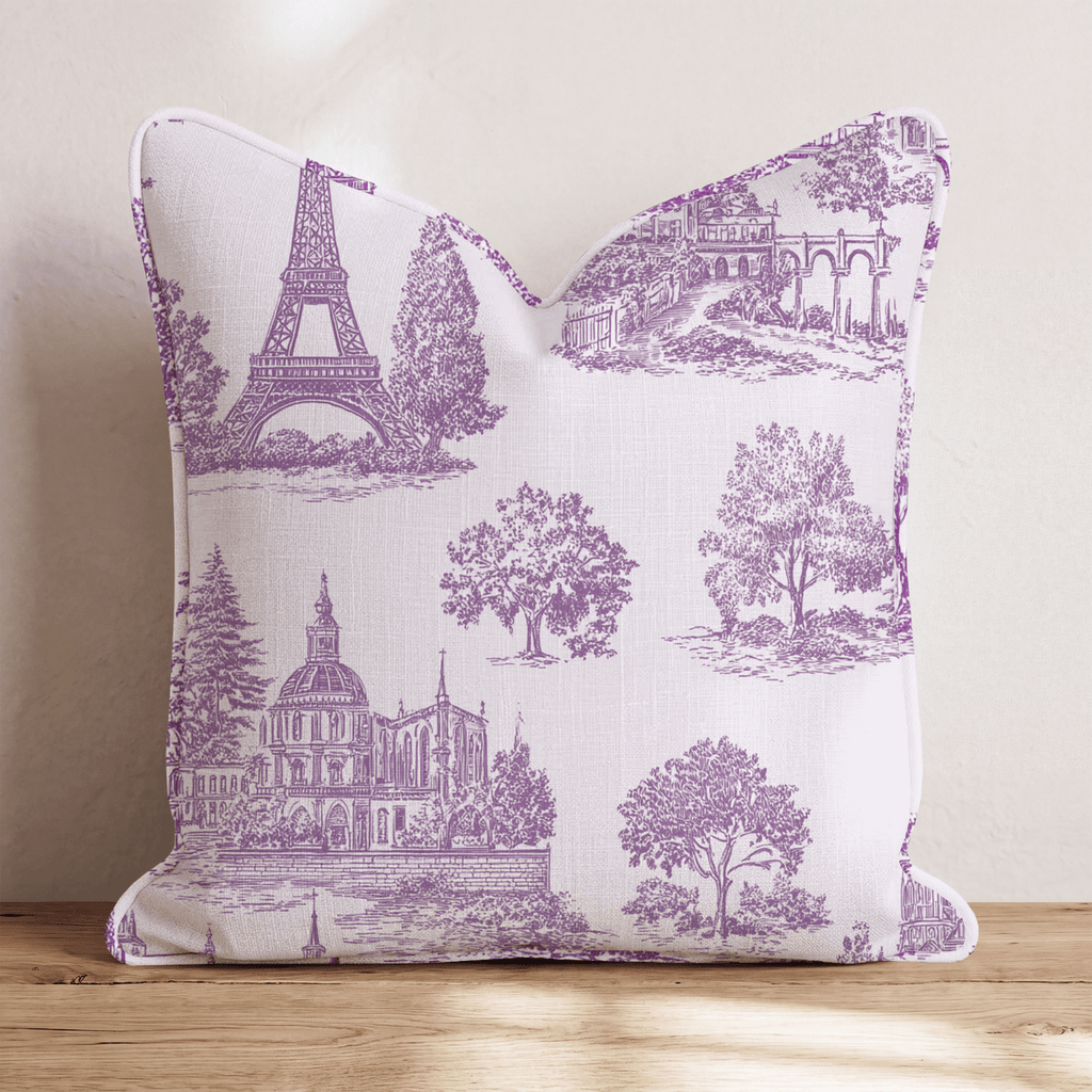 Toile de Paris Throw Pillow - Hillcroft Home