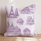 Toile de Paris Throw Pillow - Hillcroft Home