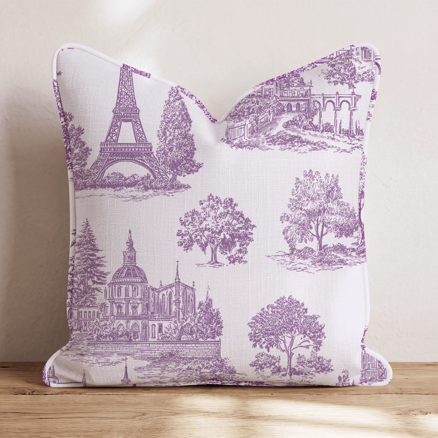 Toile de Paris Throw Pillow - Hillcroft Home