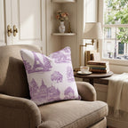Toile de Paris Throw Pillow - Hillcroft Home