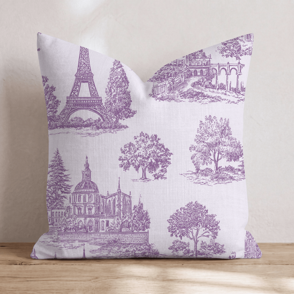 Toile de Paris Throw Pillow - Hillcroft Home