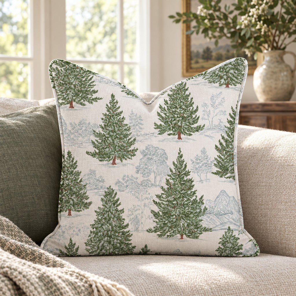 Toile Story Throw Pillow throw pillow - Hillcroft Home