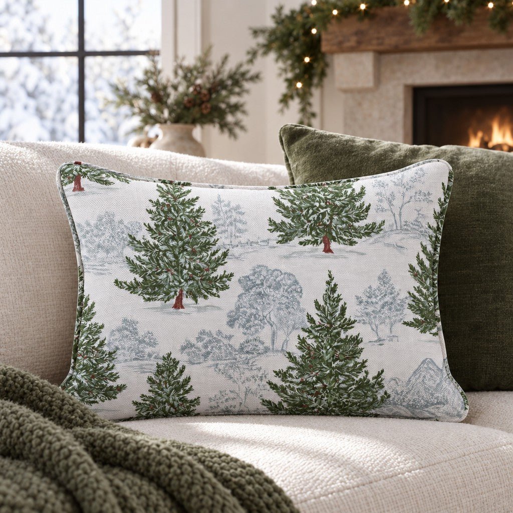 Toile Story Throw Pillow throw pillow - Hillcroft Home