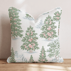 Toile Tannenbaum Throw Pillow throw pillow - Hillcroft Home