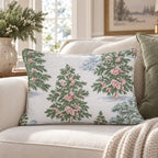 Toile Tannenbaum Throw Pillow throw pillow - Hillcroft Home