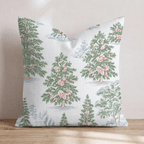 Toile Tannenbaum Throw Pillow throw pillow - Hillcroft Home