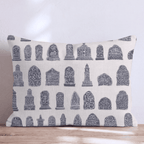 Tombstones Throw Pillow - Hillcroft Home