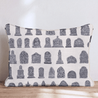 Tombstones Throw Pillow - Hillcroft Home