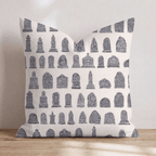 Tombstones Throw Pillow - Hillcroft Home