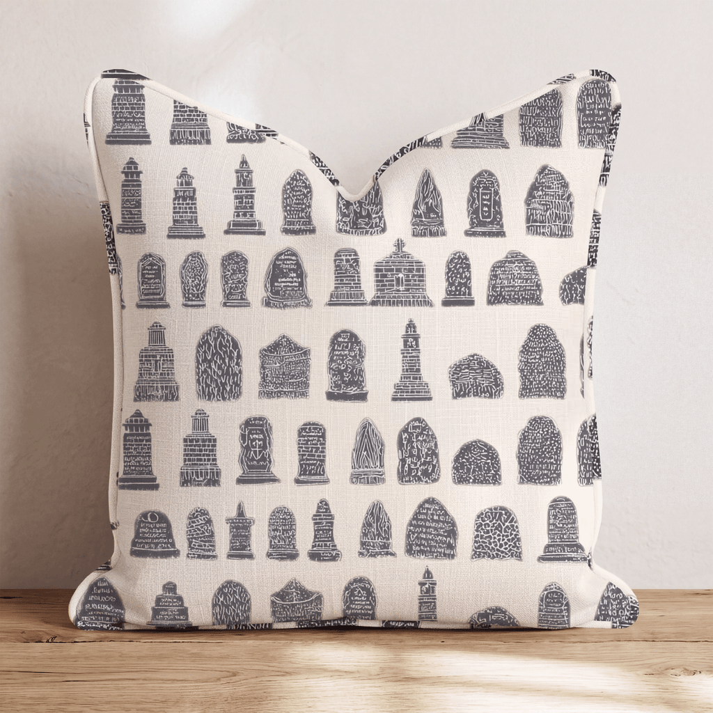Tombstones Throw Pillow - Hillcroft Home