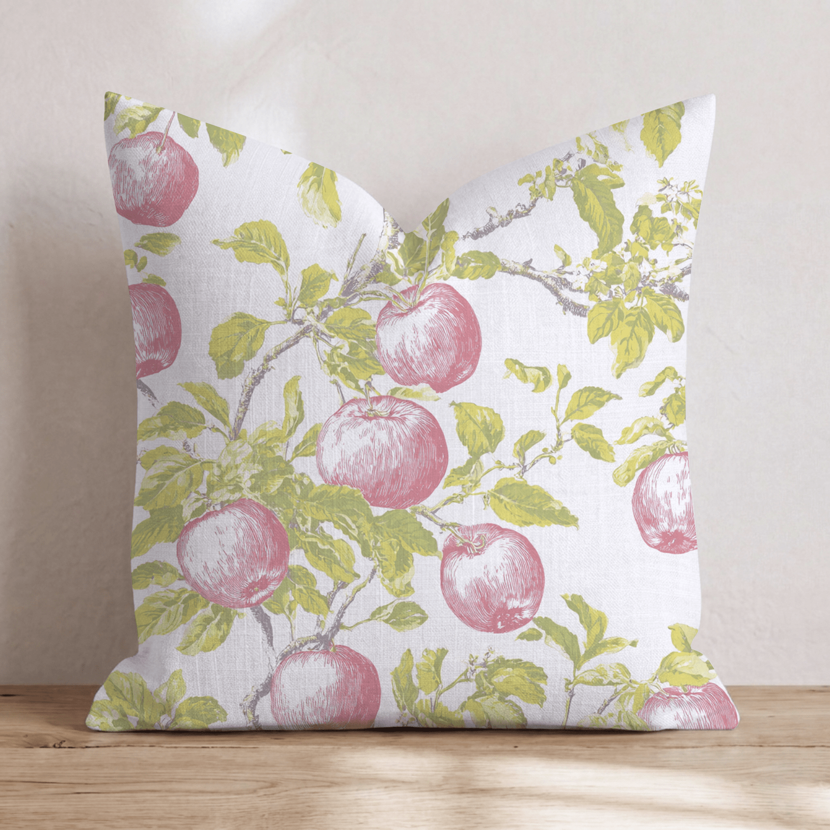 Tons Of Apples Throw Pillow - Hillcroft Home