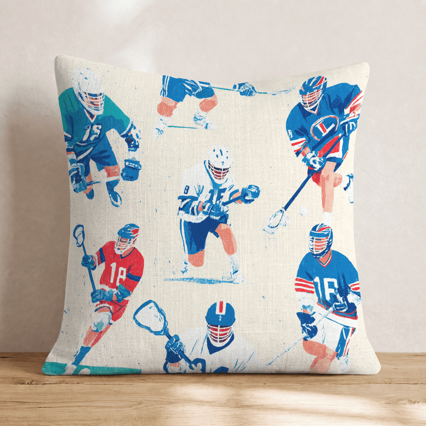 Top Shelf Lax Throw Pillow - Hillcroft Home