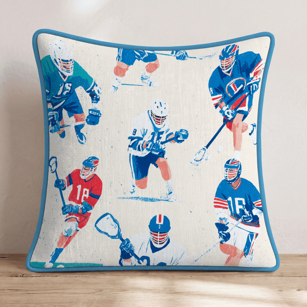 Top Shelf Lax Throw Pillow - Hillcroft Home