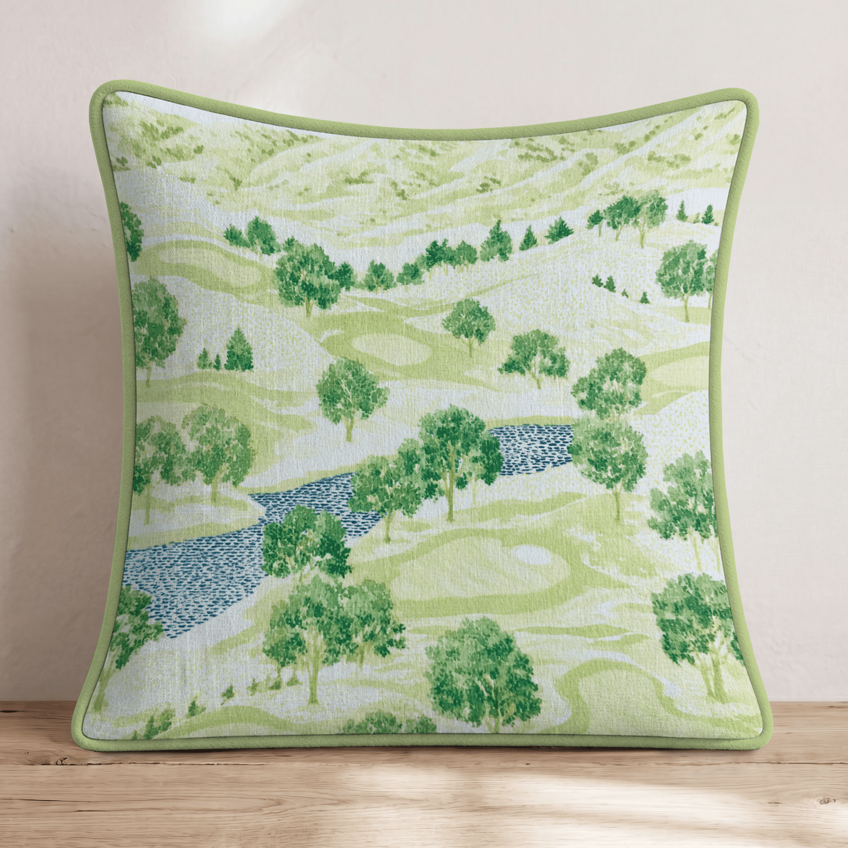 Top View Throw Pillow - Hillcroft Home
