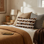 Tortoise Shell Stripes Throw Pillow - Hillcroft Home