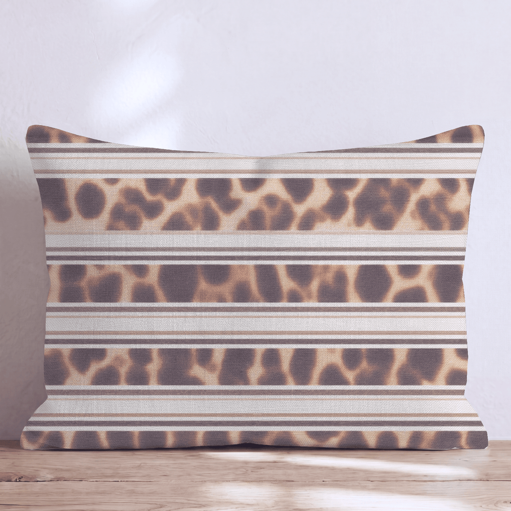Tortoise Shell Stripes Throw Pillow - Hillcroft Home