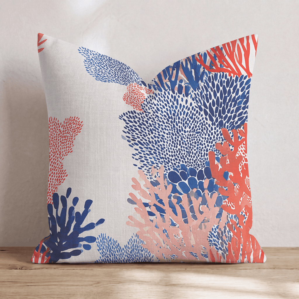 Totally Coral Throw Pillow - Hillcroft Home