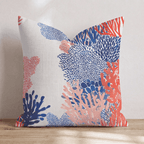 Totally Coral Throw Pillow - Hillcroft Home