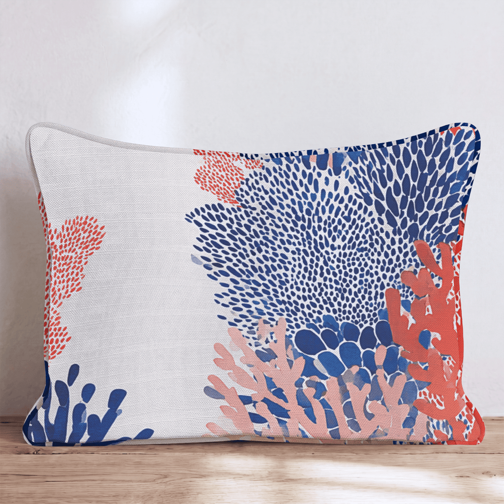 Totally Coral Throw Pillow - Hillcroft Home
