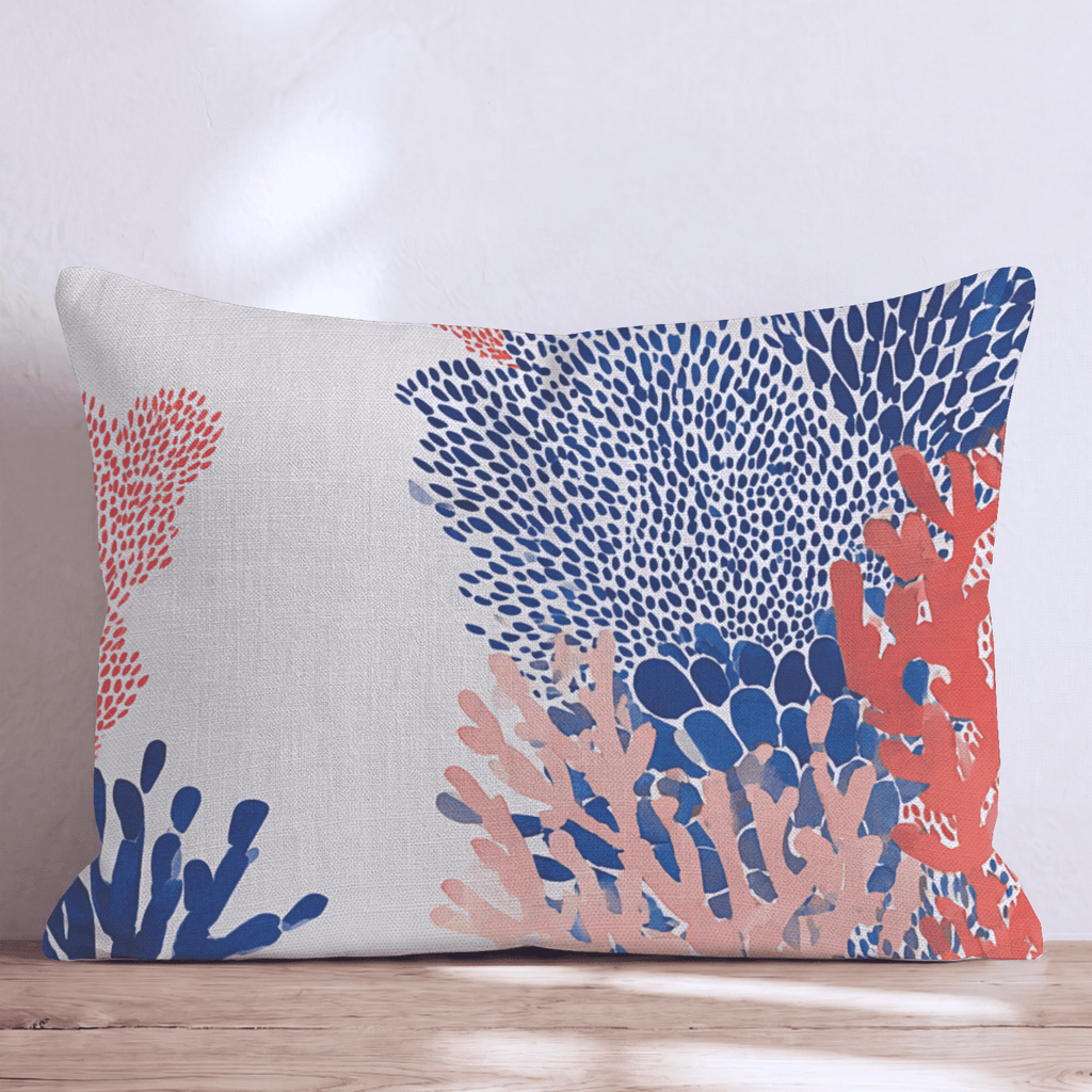 Totally Coral Throw Pillow - Hillcroft Home